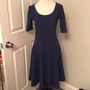 LuLaRoe Dresses - Lularoe navy Nicole medium EUC - like new LuLaRoe Dresses - Lularoe navy Nicole medium EUC - like new
